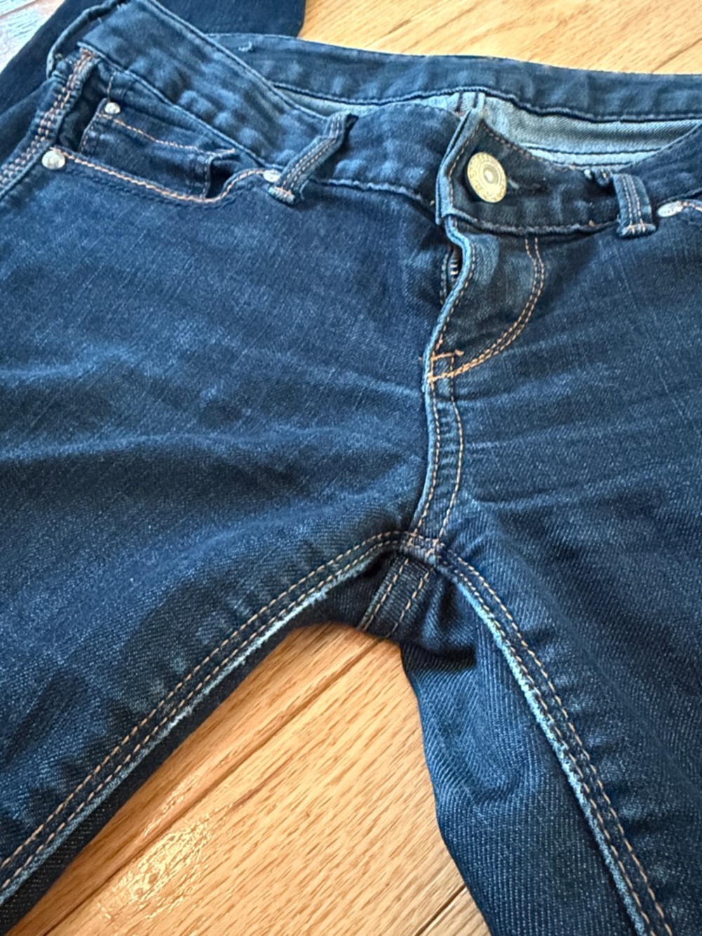 Express Skinny Jeans Size 2 Short Dark Wash Stretch Denim Mid Rise - Picture 4 of 7